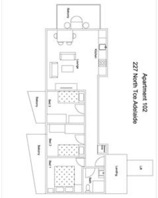 Appartamento Light & Airy 3 Bd Cbd Apt: Balconytramwifi/Parking Adelaide Esterno foto